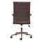 Homeroots Espresso and Bronze Adjustable Height Swivel Rolling Office Chair 556762 - alternate 7