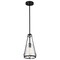 Nuvo Valentine, Small Pendant, Black Finish, Hammered Glass 60/8255 - alternate 1