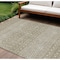Homeroots 10' X 14' Taupe Green And Ivory Tribal Washable Indoor Outdoor Area Rug 582655 - alternate 1