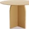 Homeroots 42" Beige Solid Wood Pedestal Base Round Top Dining Table 712165 - alternate 6