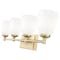 Z-Lite Oren 4-Light Vanity, 31 in W, Modern Gold 7004-4V-MGLD - alternate 6