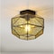 Jonathan Y Evelyn 12.5 in. 1-Light Vintage Farmhouse Iron/Glass LED Flush Mount, Oil Rubbed Bronze JYL9924A - alternate 9