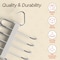 Campior Space Saving Pants Hangers 2 Pack, 6-Layer S-Type Stainless Steel, Anti-Slip, White CMPSSHANWHT-2pk - alternate 5