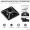 Kable Kontrol Adhesive Cable Tie Mounts, 3/4" Sq, UV Black Nylon, PK100 CT284 - alternate 1