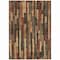Homeroots 8' X 10' Coffee And Brown Striped Washable Indoor Outdoor Area Rug 608943 - alternate 7