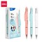 Deli Retractable Ballpoint 1.0mm, Assorted Ink/Barrels, Soft Grip, 12PK EQ181 - alternate 1