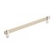 Amerock Mulino 10-1/16 in 256 mm Center-to-Center Silver Champagne/Polished Chrome Cabinet Pull BP36726SC26 - alternate 1