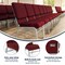 Flash Furniture Burgundy Fabric Church Chair, PK4 4-XU-CH-60096-BY-SILV-BAS-GG - alternate 8