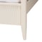 Baxton Studio Primrose Mid-Century Ivory Fluted Wood King Size 4-Piece Canopy Bedroom Set 249-13821-13831-13823-ZORO - alternate 10