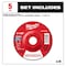 Milwaukee Tool Grinding Wheel, 4 1/2" dia., PK5 49-94-0601 - alternate 8