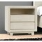 Homeroots 27" Distressed Sand Two Drawer Solid Wood Nightstand 549967 - alternate 9