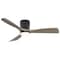Vaxcel Maplewood, 52 in, Black Flush Mount Ceiling Fan, Oak Blades, LED, Remote, DC F0136 - alternate 1