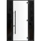 Vdomdoors Steel Door Dekton 0118 Natural Noir 96вЂќ/ 2 Side Exterior Windows Sidelites/ Entry Door Painted W1 DEKTON0118EXD-NOIR-W14+36+14xH96-LH-I - alternate 4