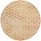 Homeroots 8' Peach And Rust Round Polka Dot Washable Indoor Outdoor Area Rug 615928 - alternate 5
