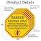 Signmission Danger Confined Space Special Train, 10 inch X 10 inch, Aluminum Metal Signs, 5PK OC-A-5Pack-10-44 - alternate 4