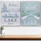 Homeroots Set of Two White Black And Blue Trees, Lake Lake Wood Framed Art, 2PK 516399 - alternate 5
