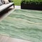 Homeroots 5' X 8' Green Striped Washable Indoor Outdoor Area Rug 608113 - alternate 1