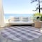 Homeroots 8' Lavender And Ivory Round Plaid Washable Indoor Outdoor Area Rug 595495 - alternate 8