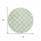 Homeroots 8' Mint Green And Ivory Round Polka Dot Washable Indoor Outdoor Area Rug 614919 - alternate 7