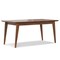Homeroots 66" Walnut Wood Butterfly Leaf Extendable Dining Table 640688 - alternate 1
