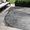 Homeroots 5' X 8' Gray Chocolate And Silver Abstract Washable Indoor Outdoor Area Rug 582255 - alternate 1