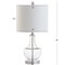 Jonathan Y Colette 20" Mini Glass LED Table Lamp, Clear JYL1029A - alternate 9