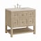 James Martin Vanities Breckenridge 36" Single Vanity, Whitewashed Oak, w/ 3 CM Siberian Silestone Top 330-V36-WWO-3SFR - alternate 8