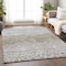 Homeroots 5' X 8' Taupe Green And Ivory Abstract Washable Indoor Outdoor Area Rug 603108 - alternate 8