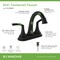 Symmons Elm 4 in. Centerset Two-Handle Bathroom Faucet with Push Pop Drain (1.0 GPM) SLC5512MBPP - alternate 3