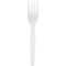 Genuine Joe Heavyweight Disposable Forks - White, 1000PK GJO30400 - alternate 1
