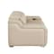 Homeroots 76in Cream and Silver Italian Leather Power Reclining Loveseat 720477 - alternate 6
