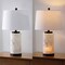 Jonathan Y Eliza 25.5" Contemporary Modern Alabaster Column LED Table Lamp with Nightlight Base, White/Black JYL6203B - alternate 8