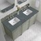 James Martin Vanities Brittany 60'' D Vanity, Urban Gray w/ Parisien Bleu Silestone Top w/FreePower Wireless Charger 650-V60D-UGR-FPBL - alternate 9