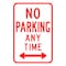 Sign Solutions Usa Parking Sign, 12 in W, Aluminum Sign, White DUS06DWT1218R7-1 - alternate 1