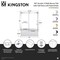 Kingston Brass 60" Acrylic Alcove Left-Hand Drain Tub with Right Sliding Tub Door, White/Brushed Nickel KVTAP603622L8 - alternate 5