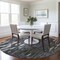 Homeroots 8' Gray And Ivory Round Abstract Washable Indoor Outdoor Area Rug 612667 - alternate 8