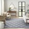 Homeroots 9' X 12' Denim Blue Indoor Outdoor Area Rug 522146 - alternate 9