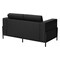 Office Star Products Arctic Loveseat, Black Faux Leather ARCT52-U65 - alternate 8