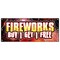 Signmission FIREWORKS BUY 1 GET 1 FREE BANNER SIGN NOT ACTUAL FIREWORKS B-96 Fireworks Buy 1 Get 1 Fr - alternate 1