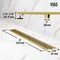 Vigo Elan 24 in Linear Shower Drain in Matte Brushed Gold VG07002MG - alternate 7