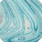 Homeroots 8' Turquoise Teal Blue And Gray Round Abstract Washable Indoor Outdoor Area Rug 601310 - alternate 8