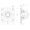 Ntn Flange Bearing, 4-Bolt, 1-7/16"Bore, PBT/SS SUCFPL207-23CCFG1 - alternate 2
