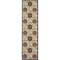 Homeroots 6' Navy Blue Beige Green Blue And Red Floral Indoor Outdoor Runner Rug 546779 - alternate 1