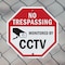 Signmission No Trespassing Monitored By CCTV, 6 inch X 6 inch, Plastic Sign, 2PK OC-P-2PACK-6-33 - alternate 7