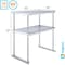 Amgood 18 in. x 30 in.  Stainless Steel Double Deck Over Shelf AMG DOS-1830 - alternate 6