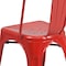 Flash Furniture Red Metal Indoor-Outdoor Stackable Chair, PK4 4-CH-31230-RED-GG - alternate 10