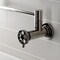 Kingston Brass Wall Mount Pot Filler Faucet with Knurled Handle, Polished Nickel KS4106RKX - alternate 6