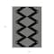 Homeroots 10' X 14' Black And Ivory Geometric Washable Indoor Outdoor Area Rug 598537 - alternate 8