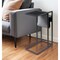 Homeroots 26" Black Wood and Iron C Table End Table With Magazine Holder And USB Port 544068 - alternate 1
