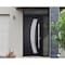 Vdomdoors Steel Door Deux 6500 Black Sidelight and Transom Window Stainless Inserts Single Modern Painted-W36 DEUX6500EXD-BLK-W36+14 x H80+16-Left-hand Inswing - alternate 4